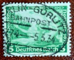Deutsches Reich 1933 – Wagner 5 Pf. BAHNPOST GÖRLITZ