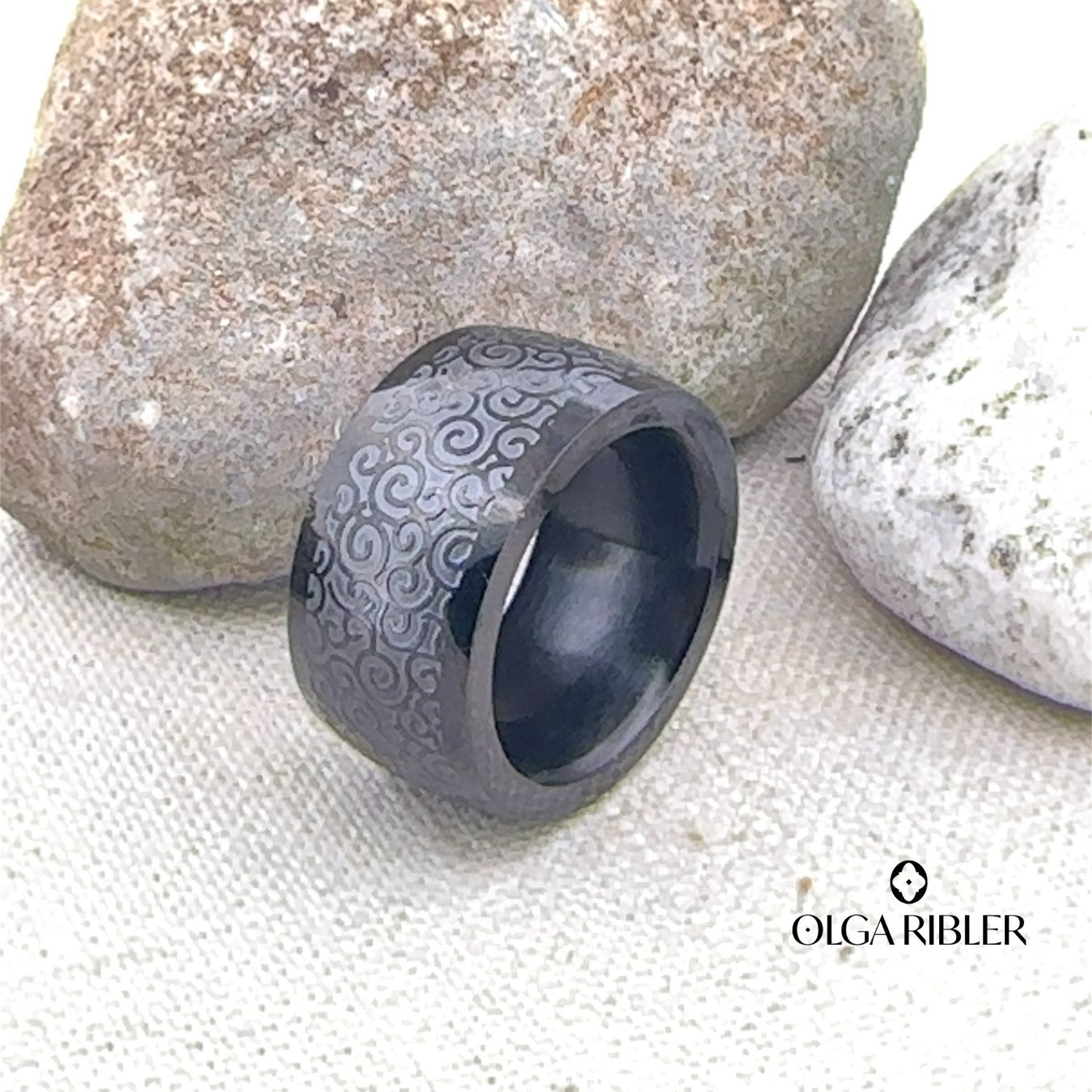Olga Ribler Anelli: Statement Edelstahl Ring Ringgrösse 62 – Nuovo (secondo la descrizione) da Luzern venduto da Schmuckoutlet 2