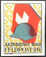 Soldatenmarke 2.WK, Feldpost 26, geschn, Wi FP 19-2