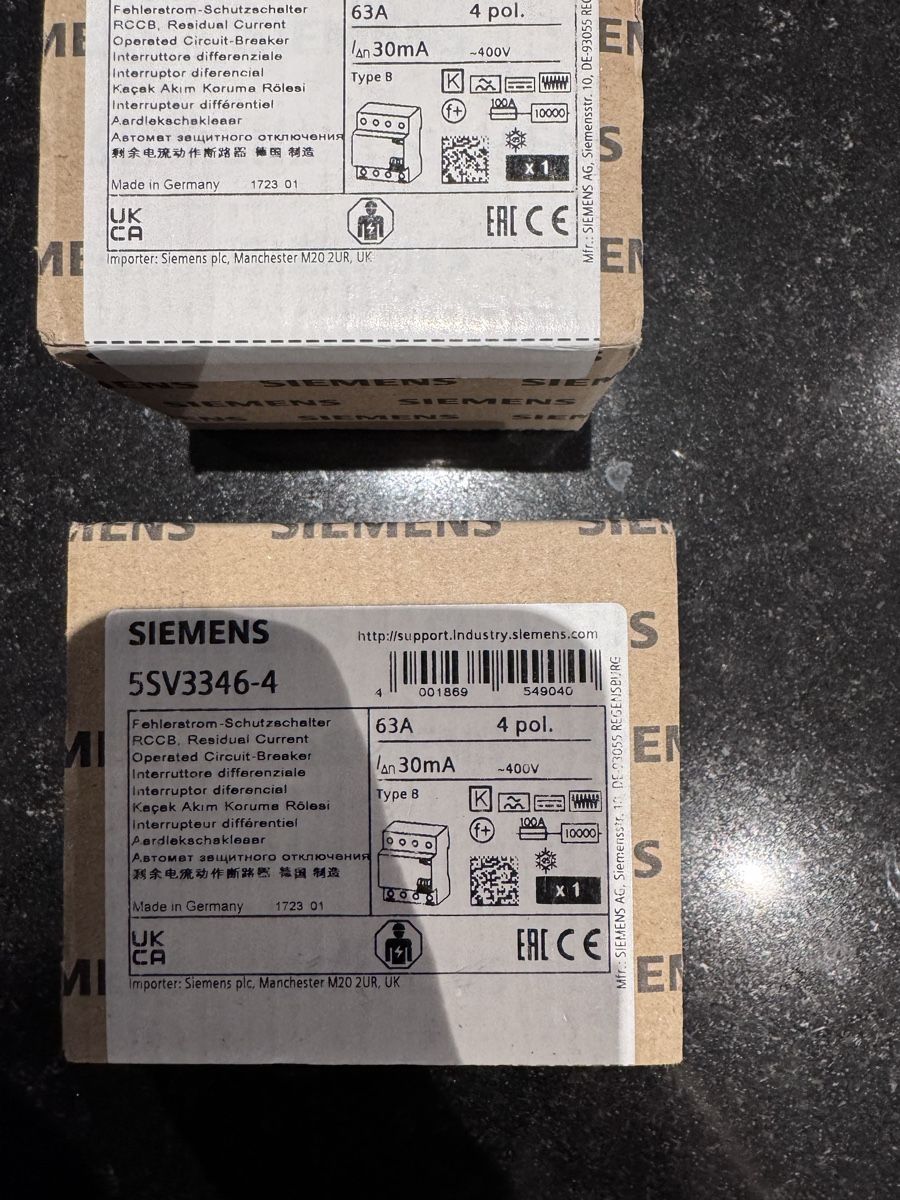 Siemens Interruttori: Fehlerstromschutzschalter Typ B – Nuovo e nell'imballaggio originale da Suhr venduto da osm_ynd8 1