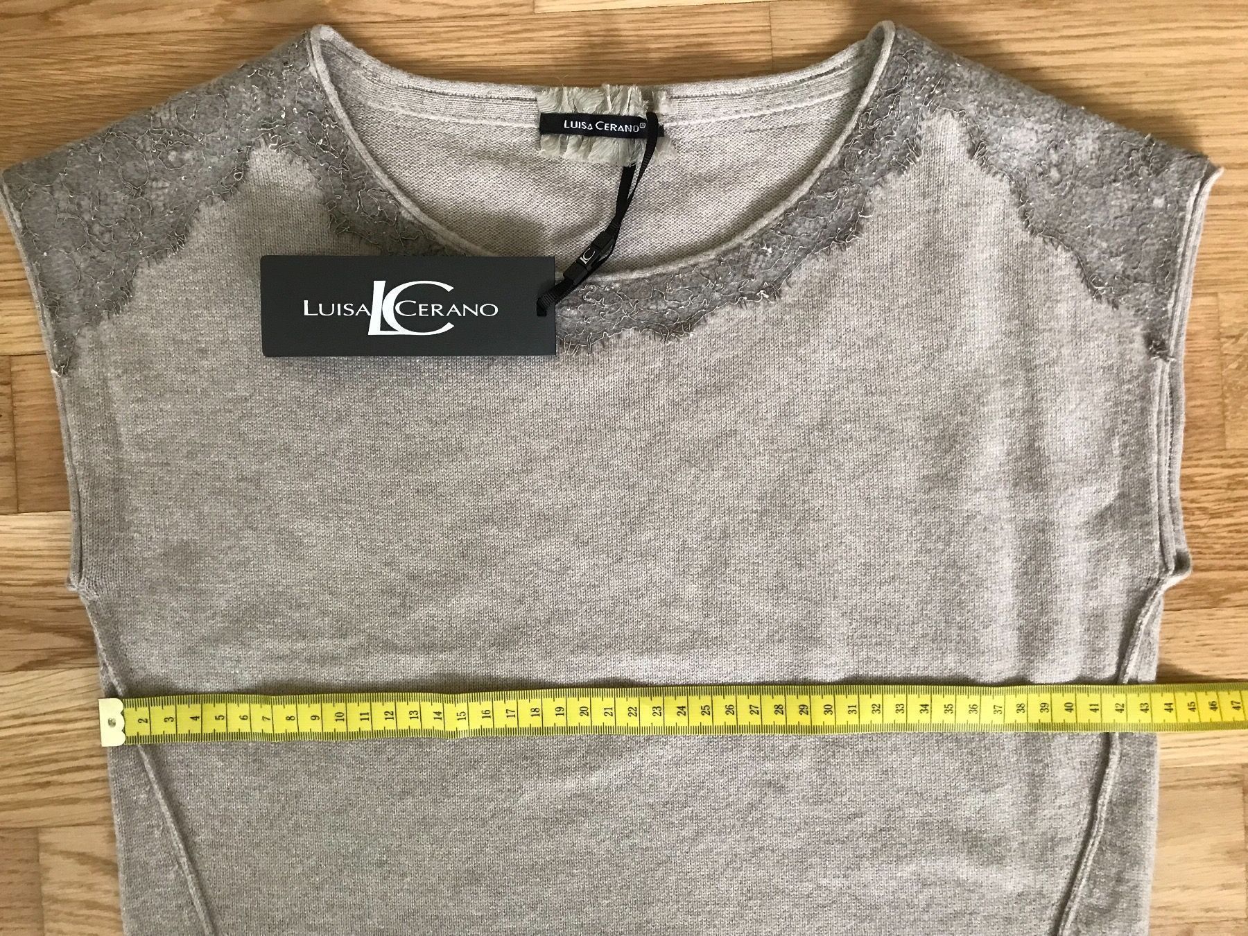 Luisa Cerano Vestiti: Neu mit Etikette- Pullunder/ Strickkleid Luisa Cerano, g. 36 – Nuovo e nell'imballaggio originale da Zürich venduto da ZuriShrek 6