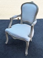 Antiker Louis XVI Sessel, restauriert, neu bezogen!