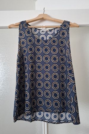 Débardeur bleu marine à imprimé rétro H&M