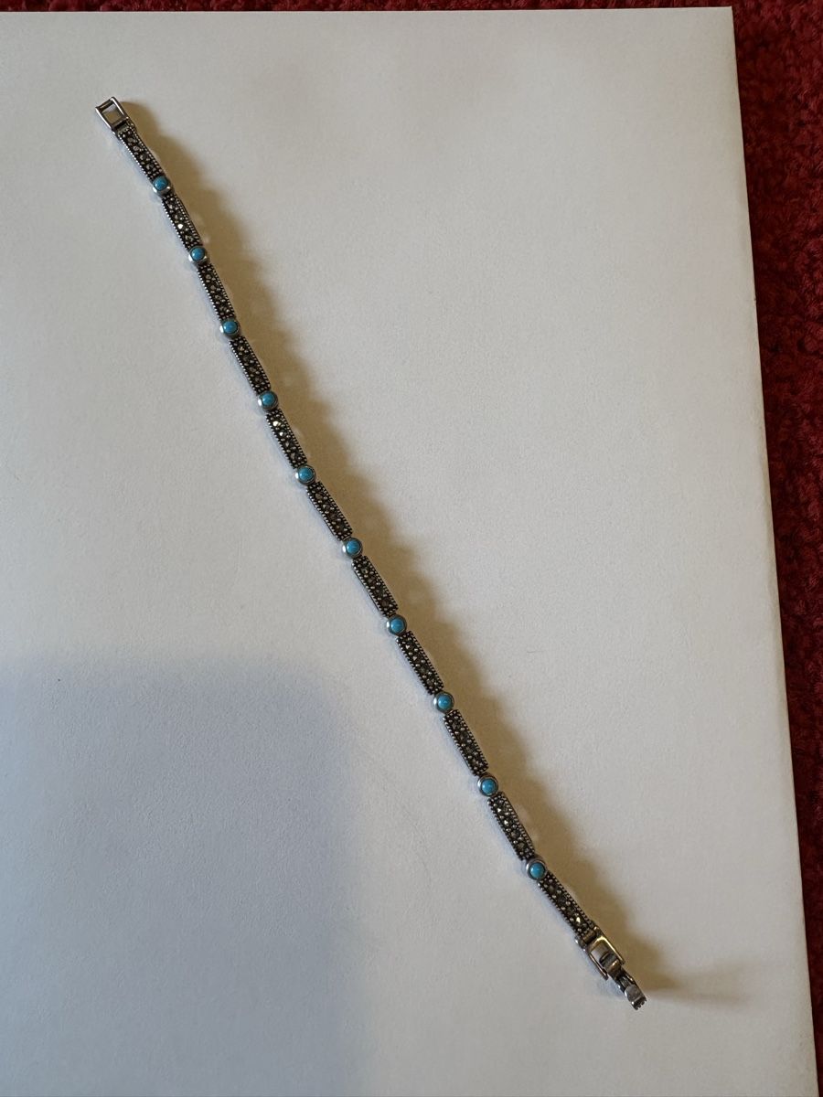 Bracelets: 925 Armband mit türkis  – D'occasion à Murten par Tzaugg