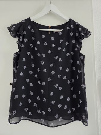 Bluse mit Volant-Ärmeln, Grösse 36 - Sommer