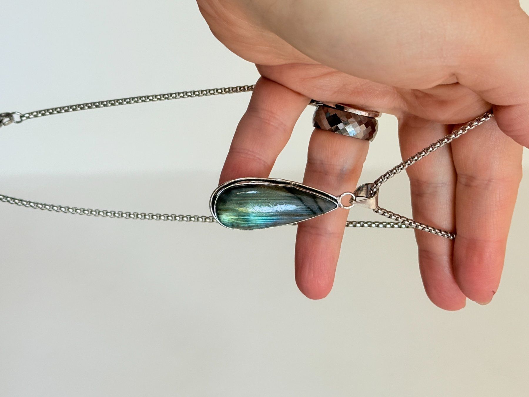 Catenine: Collier Labradorite - Été étincelant! – Nuovo e nell'imballaggio originale da Genève venduto da AWWA 9