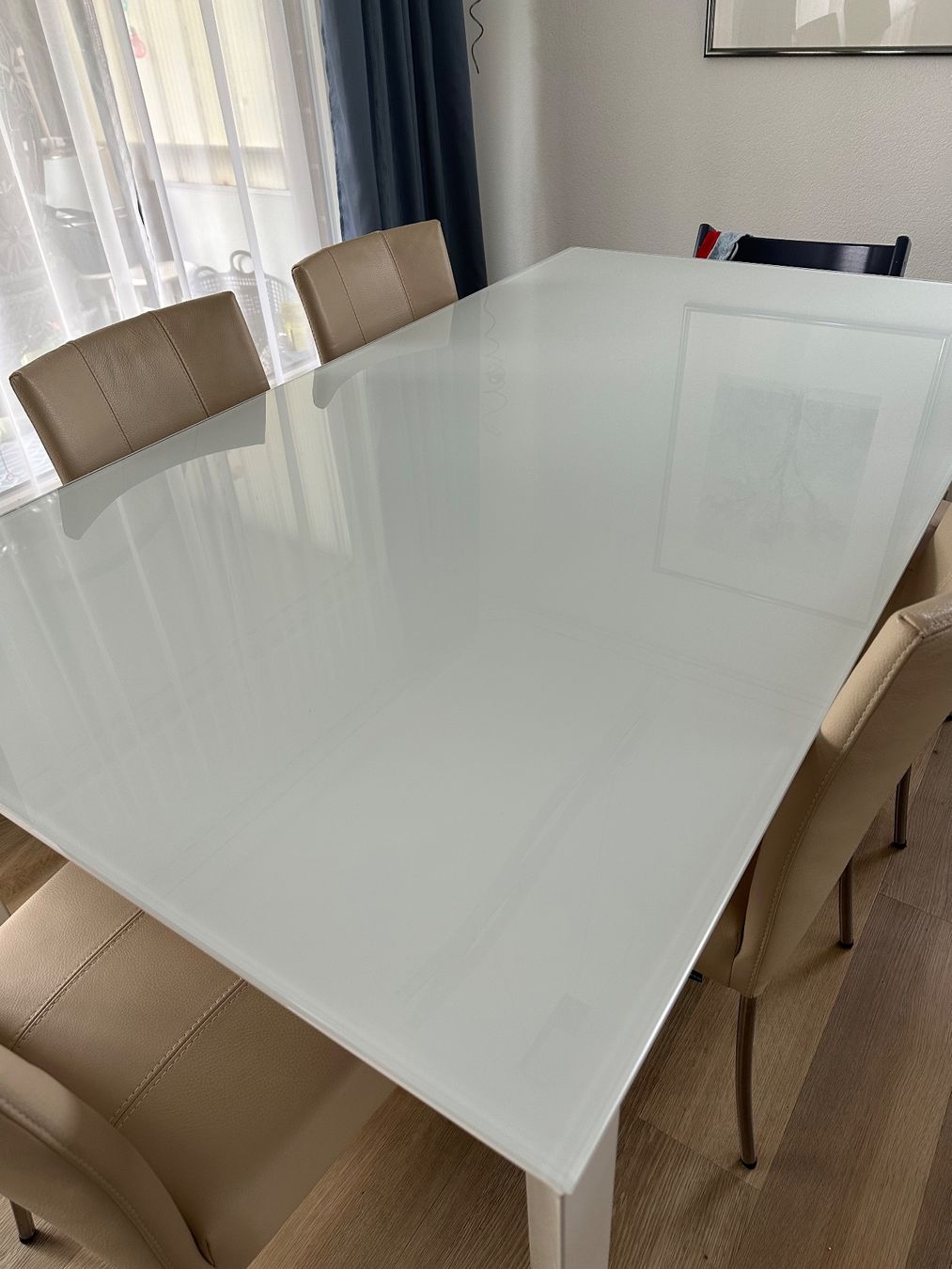 Tavoli: Esstisch weiss Glas ohne Stühle – Usato da Egg b. Zürich venduto da Evera4 2