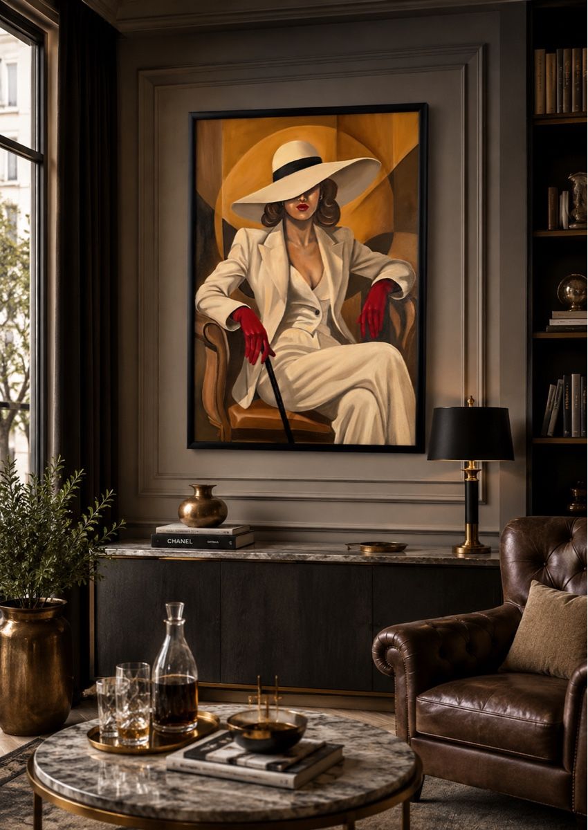 Tableaux: Eleganz im Schatten Bild mit Rahmen 104 – Neuf avec emballage d'origine à Buchs SG par ViccaArt 2