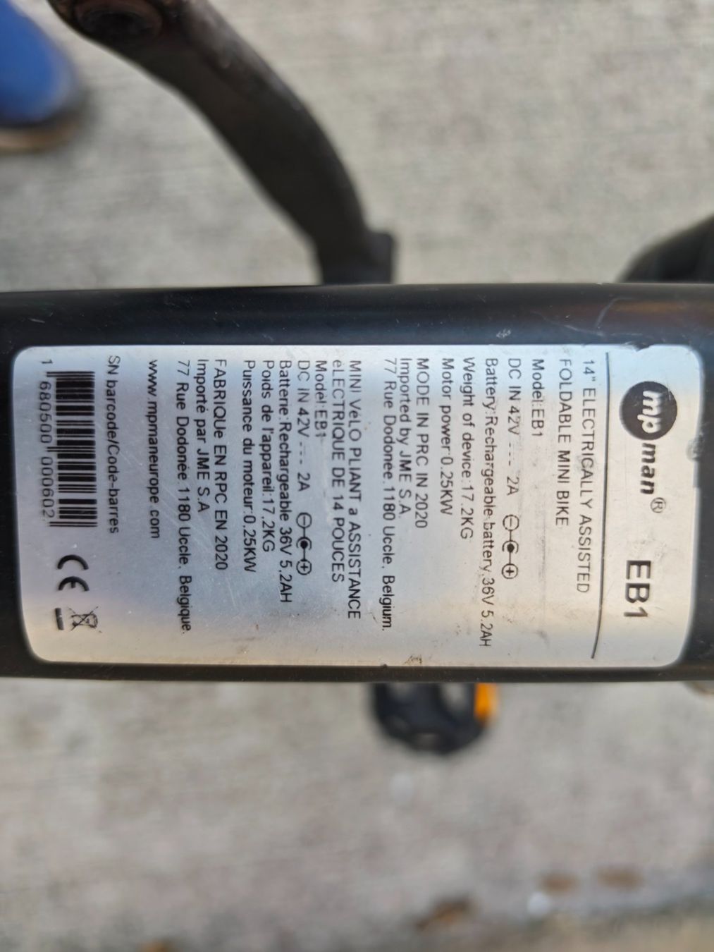 Vélos: velo pliant electrique – Défectueux à Gland par jlemoine1974 5