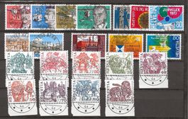 Ausgaben 1977 mit Ersttag Vollstempel