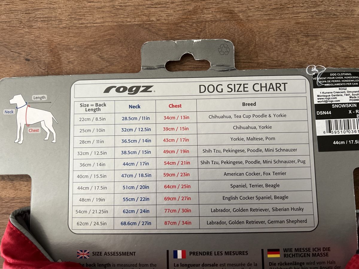 Rogz Vêtements: Rogz Hundemantel SnowSkin Grösse 44cm rot – Neuf avec emballage d'origine à Hunzenschwil par jaeggi1978 3