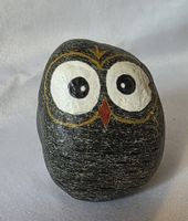 Eule Figur aus Natur Stein siehe Foto wunder schön