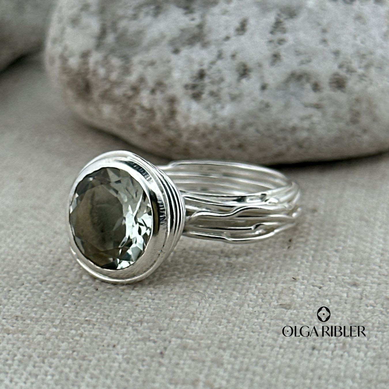 Olga Ribler Ringe: Spaghetti grüner Amethyste Ring Silber Grösse 55 – Neu (gemäss Beschreibung) aus Luzern von Schmuckoutlet 8