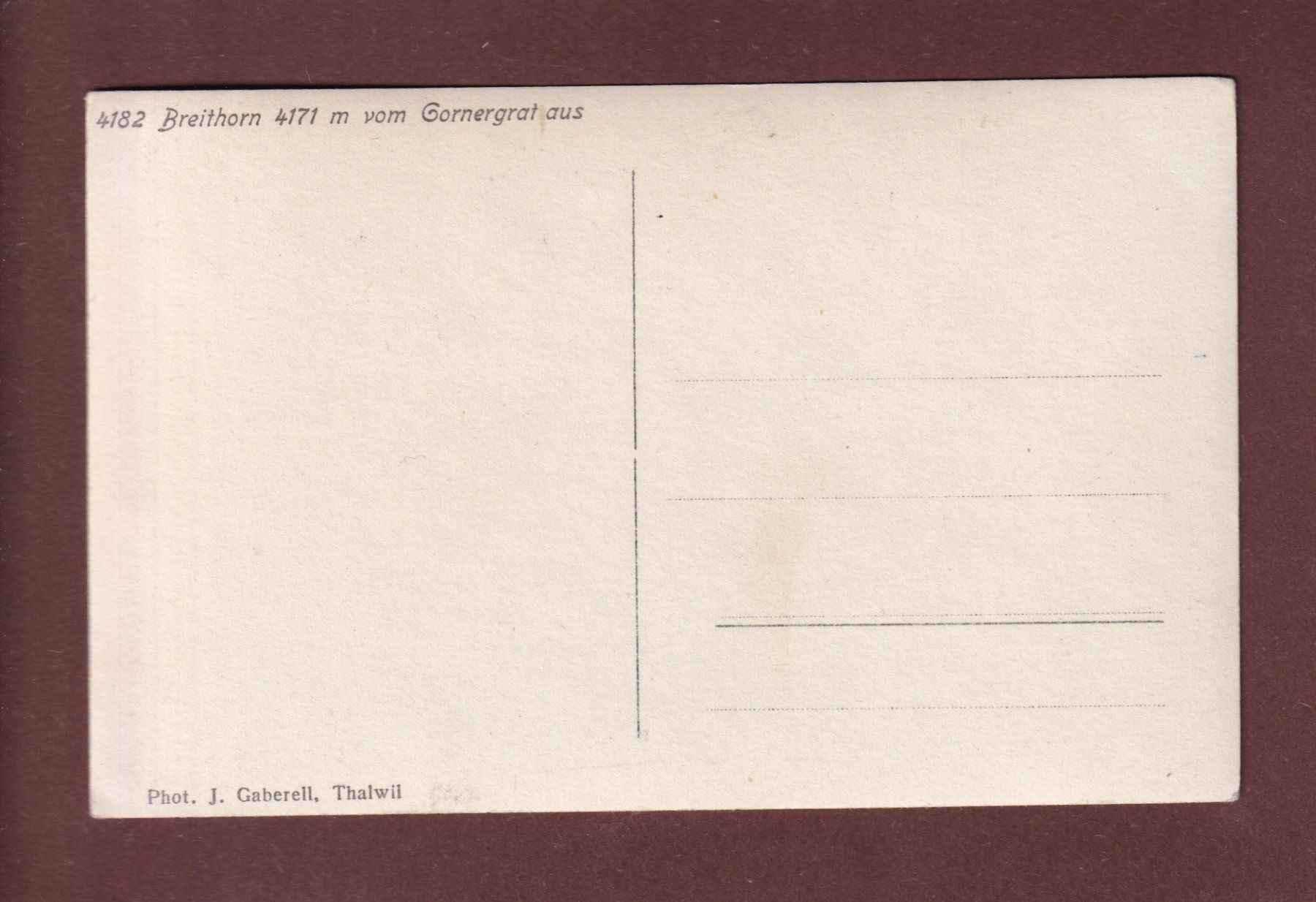 Cartoline postali: BREITHORN vom Gornergrat aus – Usato da Pully venduto da nicecards-shop 1