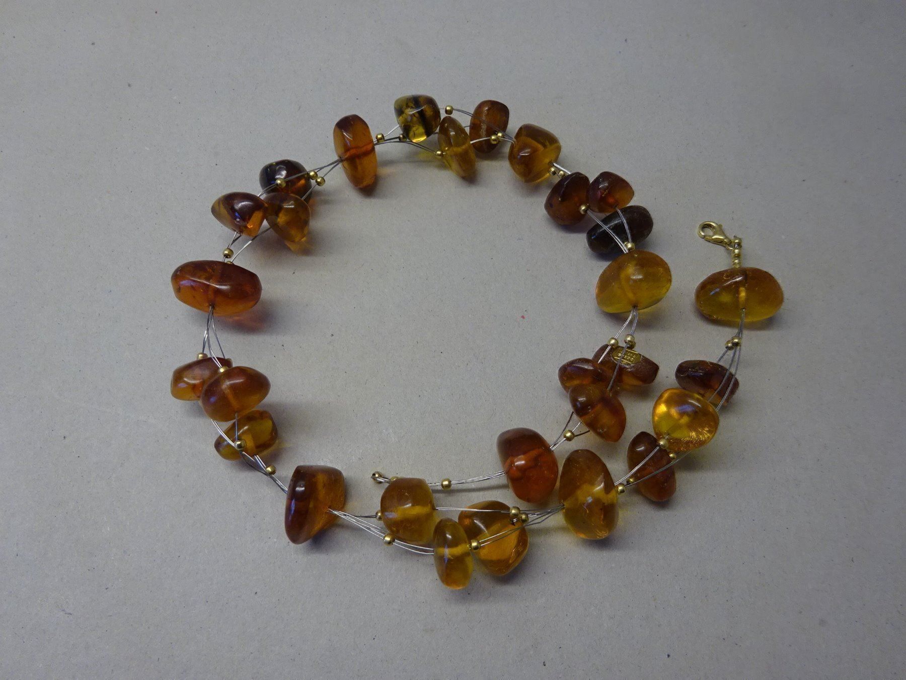 Catenine: Kette Bernstein 750 Gold / ABMRA GRECO – Usato da Esslingen venduto da eintagammeer 1