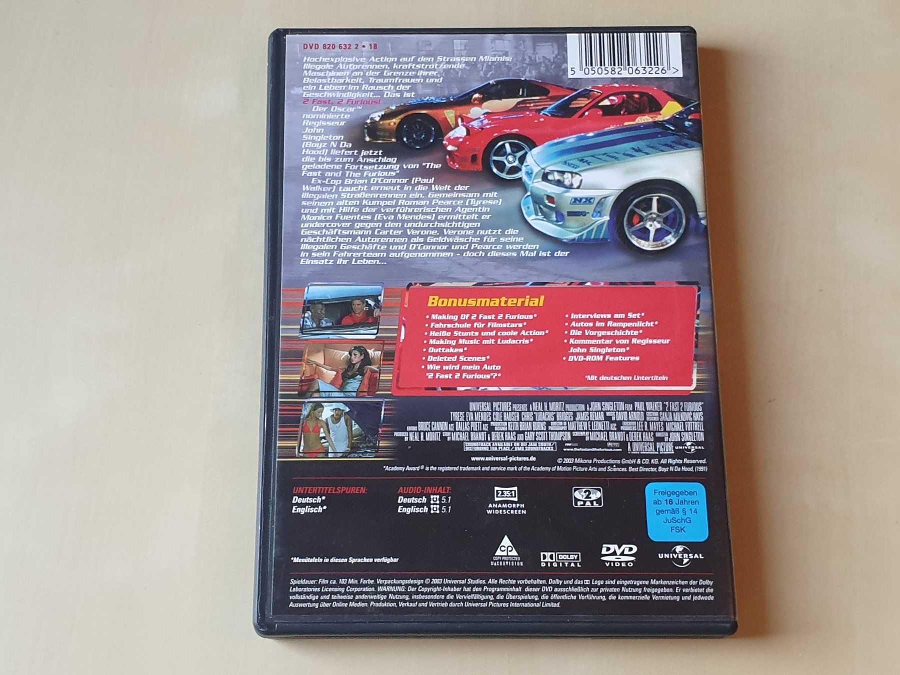 Tutti i DVDs: 2 Fast 2 Furious – Usato da Stansstad venduto da collectorsshop 1