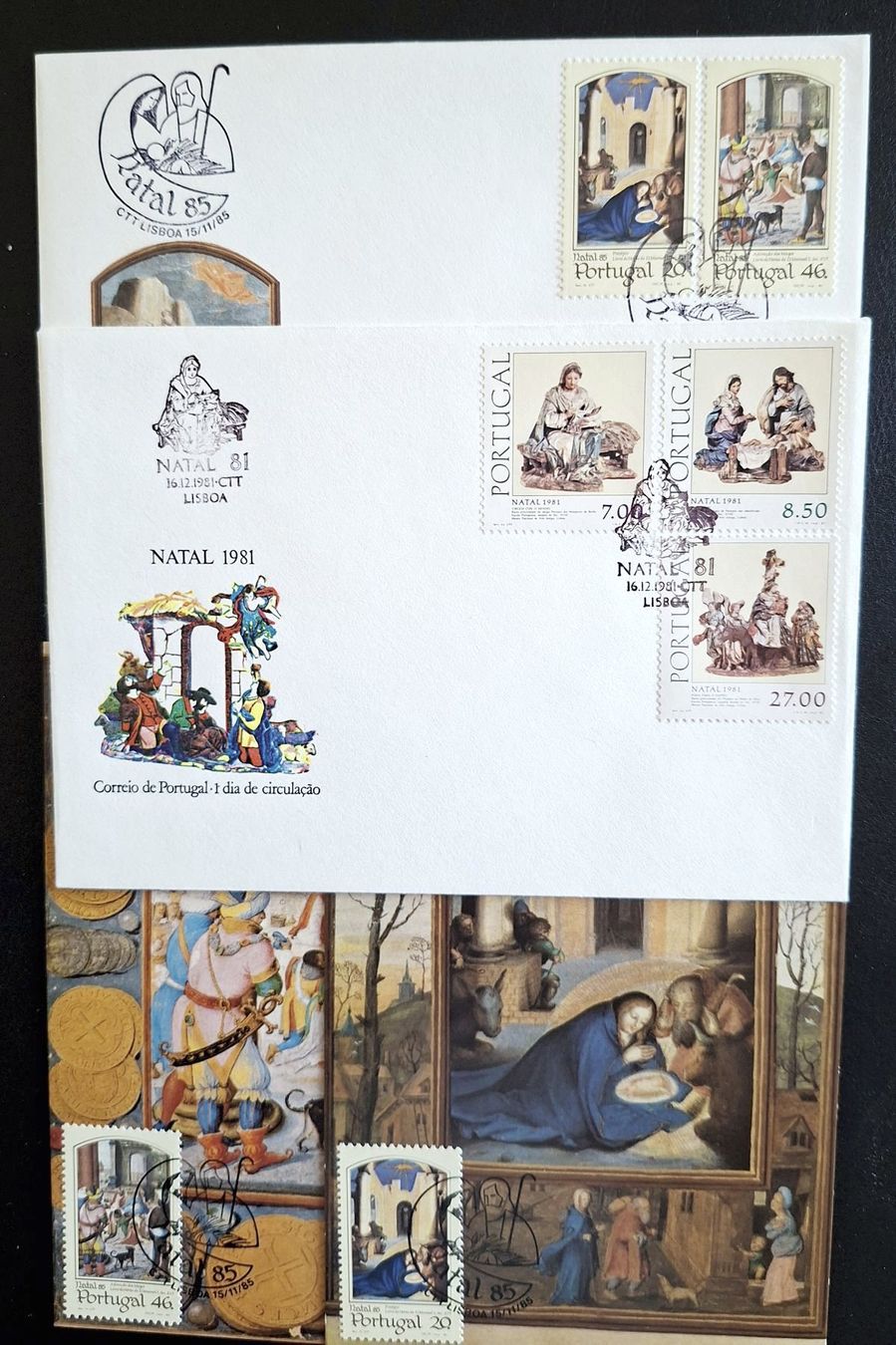 Alle Briefmarken: Andorra span/Portugal Sammlung FDCs – Gebraucht aus Basel von Pfefferschootte 2