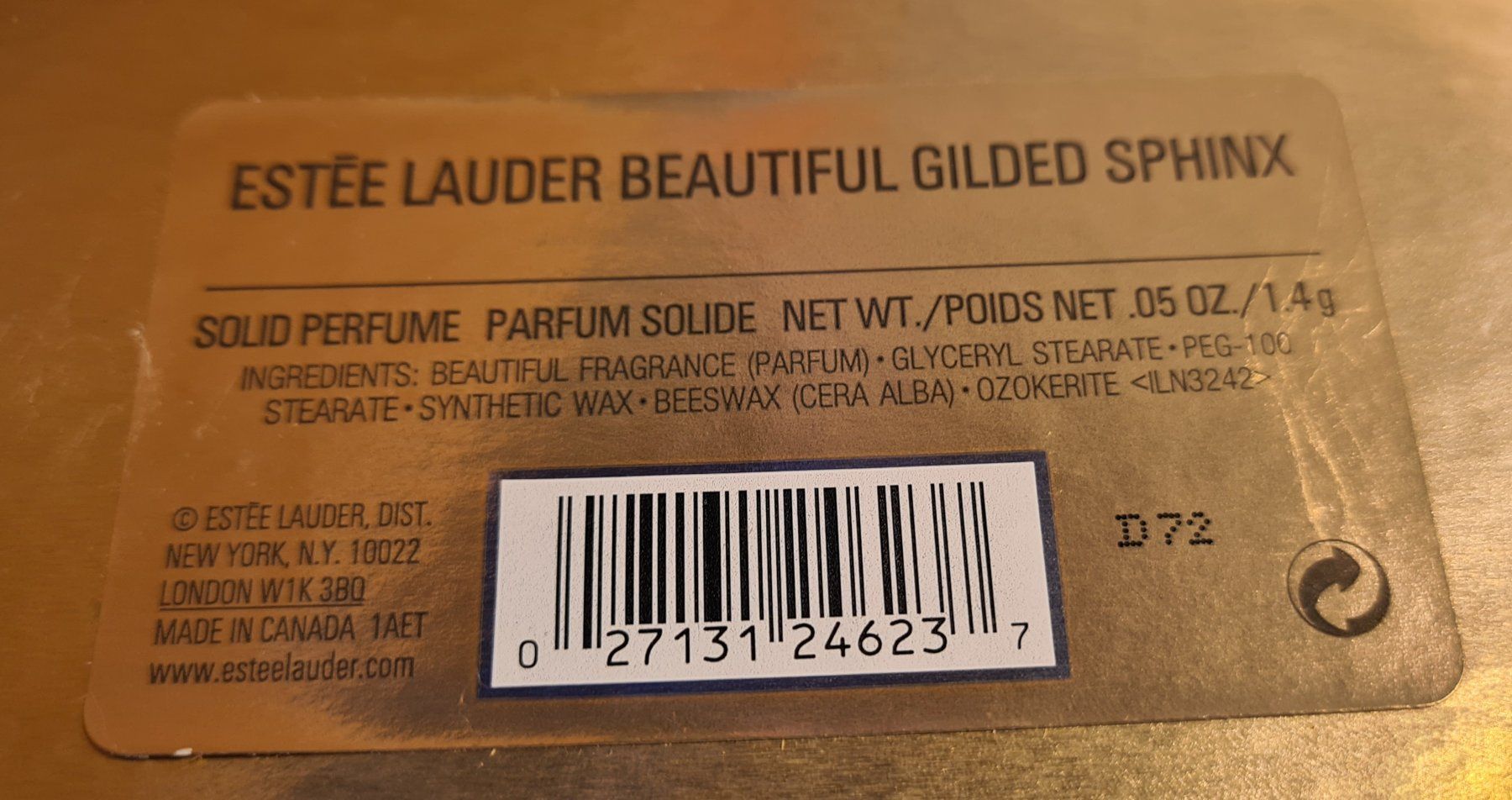 Estée Lauder Profumi & Eau de Toilette: Estée Lauder BEAUTIFUL GILDED SPHINX – Usato da Steinmaur venduto da TobiasKern 5