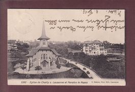 LAUSANNE - Eglise de Chailly - 1919 // pli //