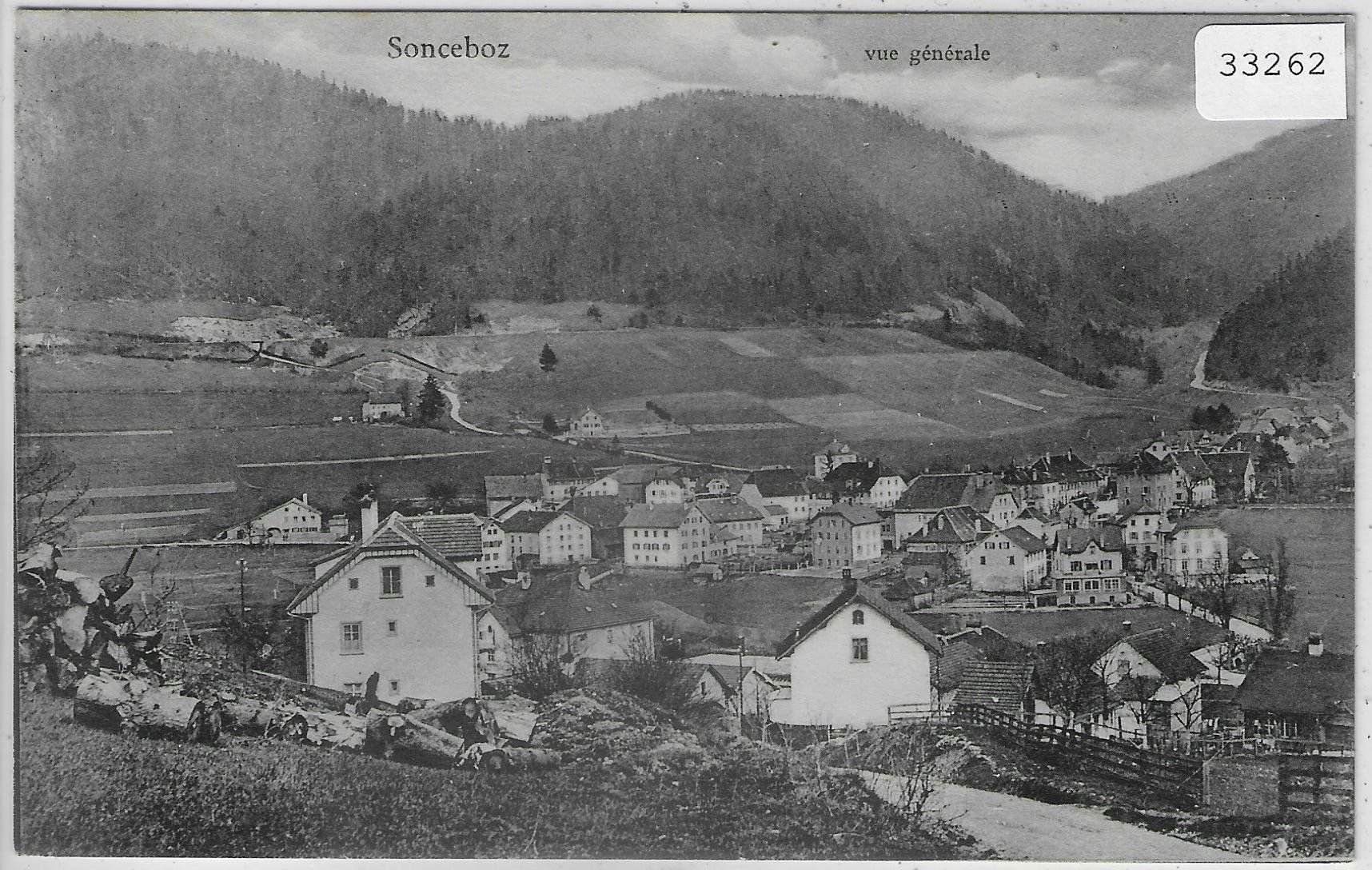 Ansichtskarten: Sonceboz - Vue generale – Gebraucht aus Ettingen von Kartenplanet