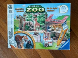 Tiptoi Zoo mit zwei Einzeltieren (Jaguar und Elefant)