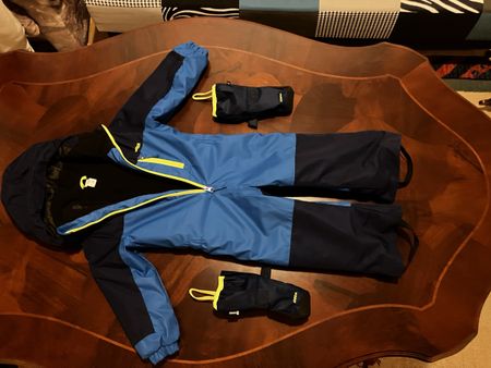 Schnee-Overall Winter-Overall Kind inkl. Handschuhe