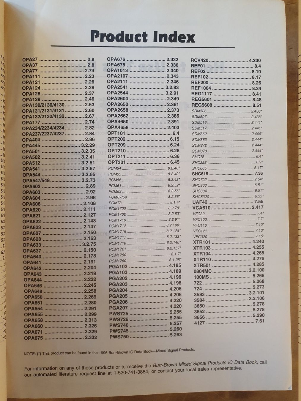 Libri: Linear Products 1996 / 1997 Burr-Brown – Usato da Zürich venduto da loosebone 1