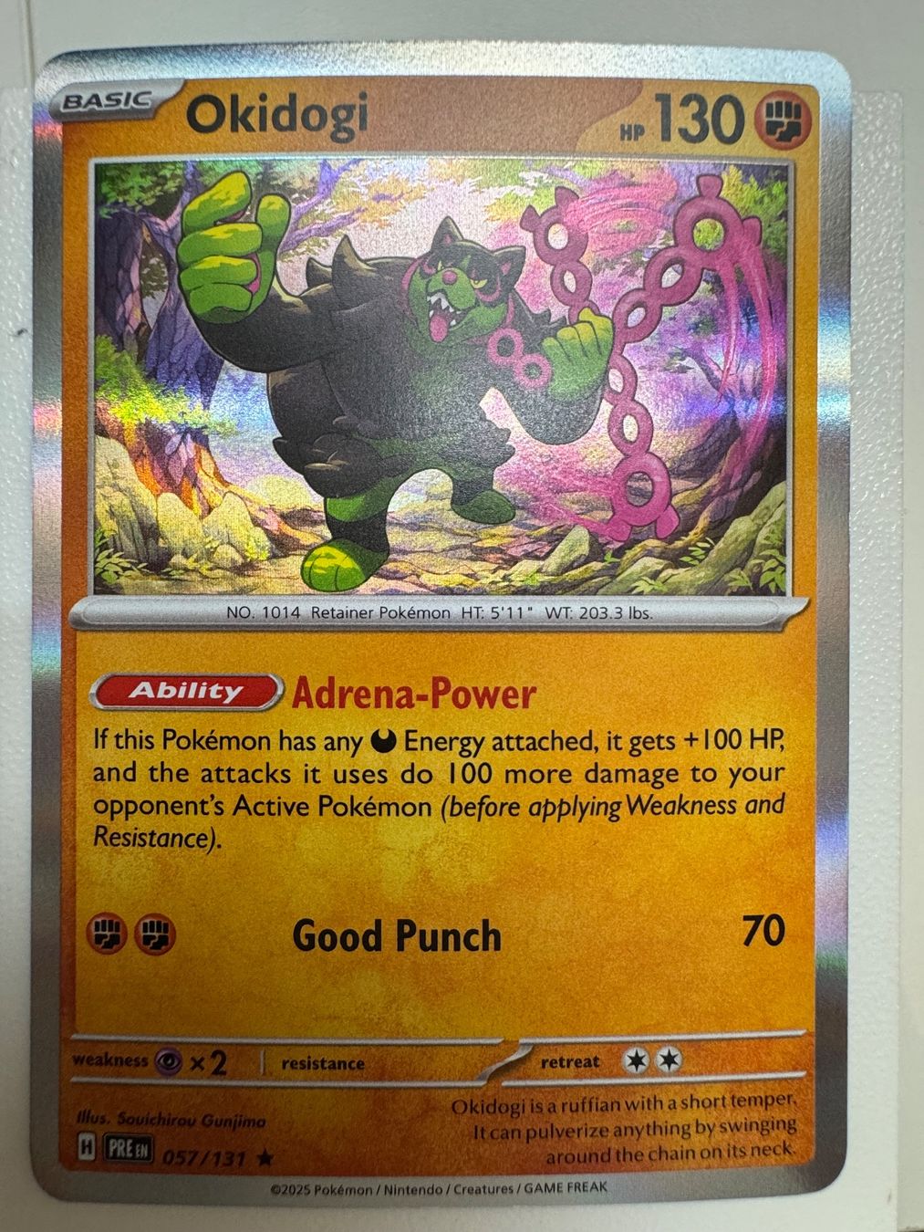 Pokémon Carte collezionabili: Okidogi | Reverse Holo | 057/131 | Pokémon TCG – Nuovo (secondo la descrizione) da Bassersdorf venduto da ero_9zp9