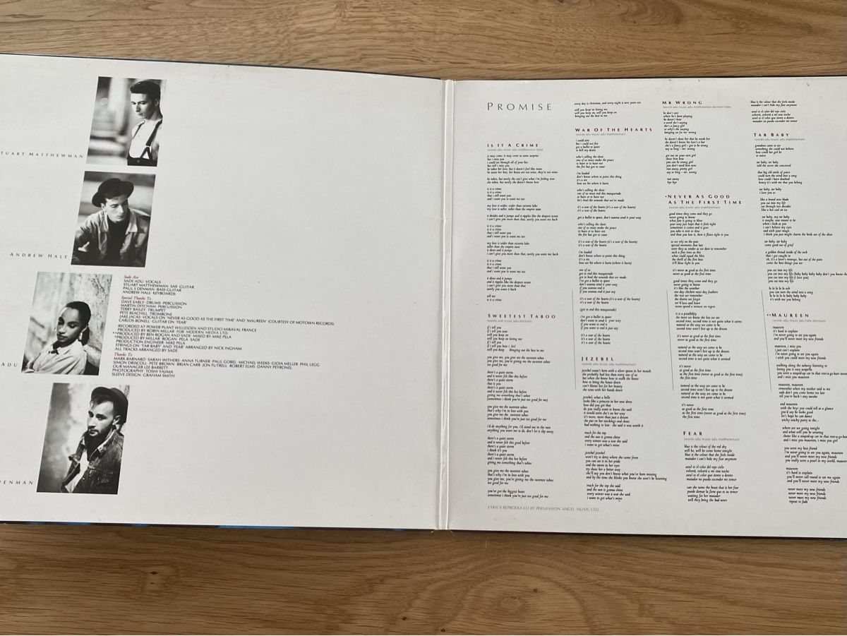 Schallplatten: SADE PROMISE Vinyl LP Epic 1985 – Gebraucht aus Dietikon von dindin01 2