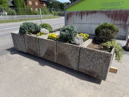 Pflanzentröge aus Beton 4 Stück