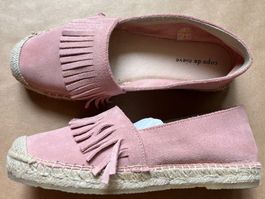 New suede moccasins , Size 38, light pink colour. Spain