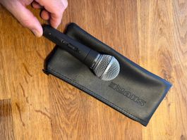 Shure SM58 Mikrofon mit Hülle, Top Zustand 🎤🎶