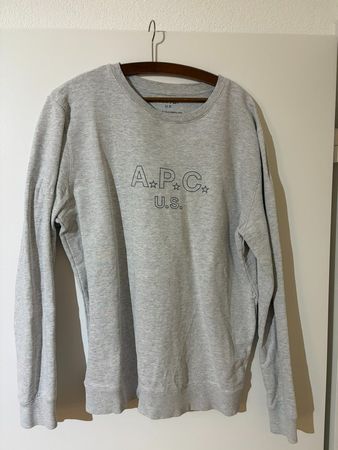 A.P.C. U.S. Sweatshirt Herren XL – grau, Made in California