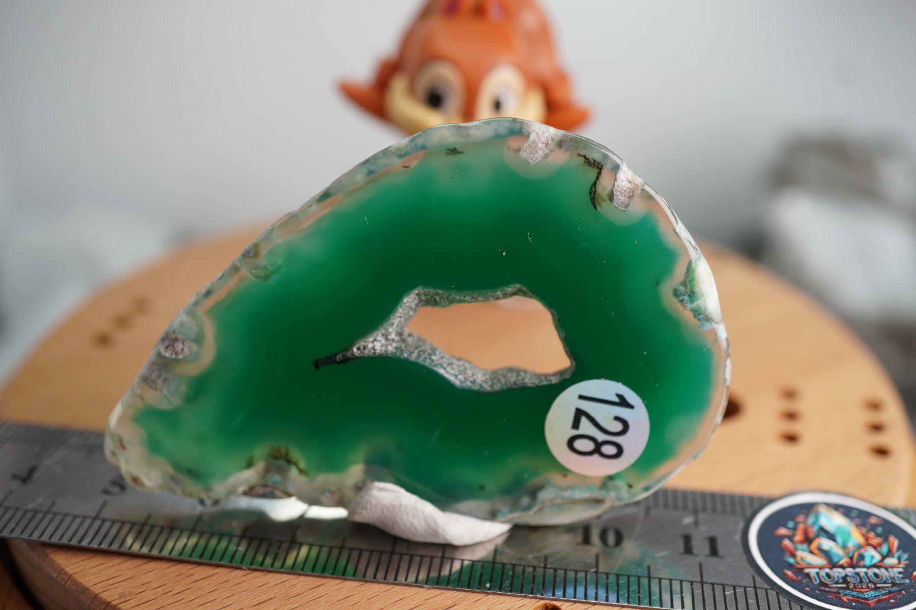 Minerali & Pietre curative: Achat Scheibe Grün  (Räumung!) – Nuovo e nell'imballaggio originale da Eschenbach SG venduto da topstone 4