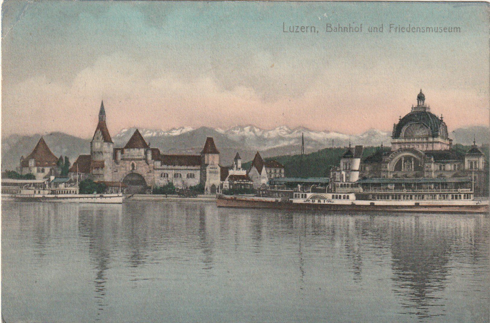 Cartoline postali: Luzern mit Dampfschiff Uri – Usato da Rorschacherberg venduto da fratovi2