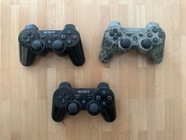 3x Original Sony Playstation 3 Controller PS3 Lot Konvolut