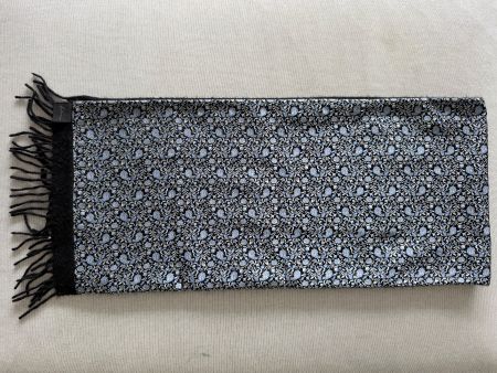 Vintage Fabric Frontline Schal / Cashmere-Wolle & Seide 🖤🩵