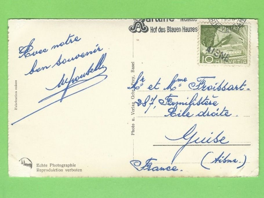 Cartoline postali: Basel, Rathaus und Martinskirche – Usato da Zürich venduto da t24_de 1