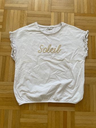 Damen Shirt weiss Soleil Rüschen Grösse S