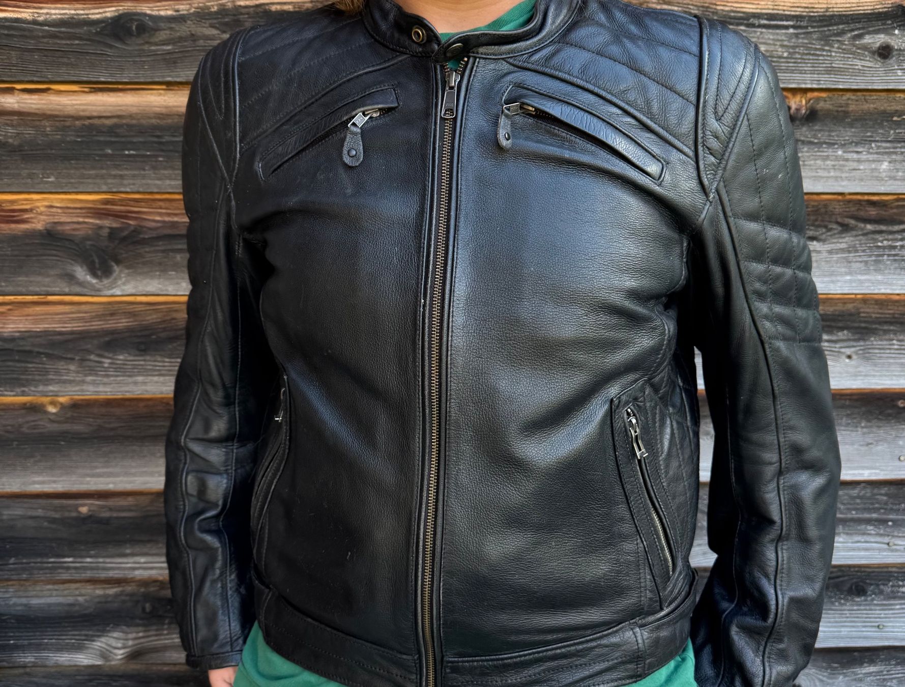 Held Giacche: Held schwarze Motorrad Jacke, Grösse 56, Leder – Usato da Meiringen venduto da Jackwashere 6