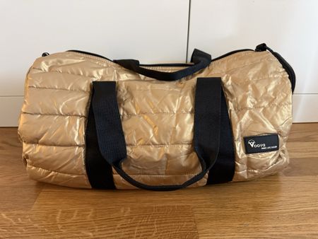Voova Sporttasche gold faltbar Reisetasche 