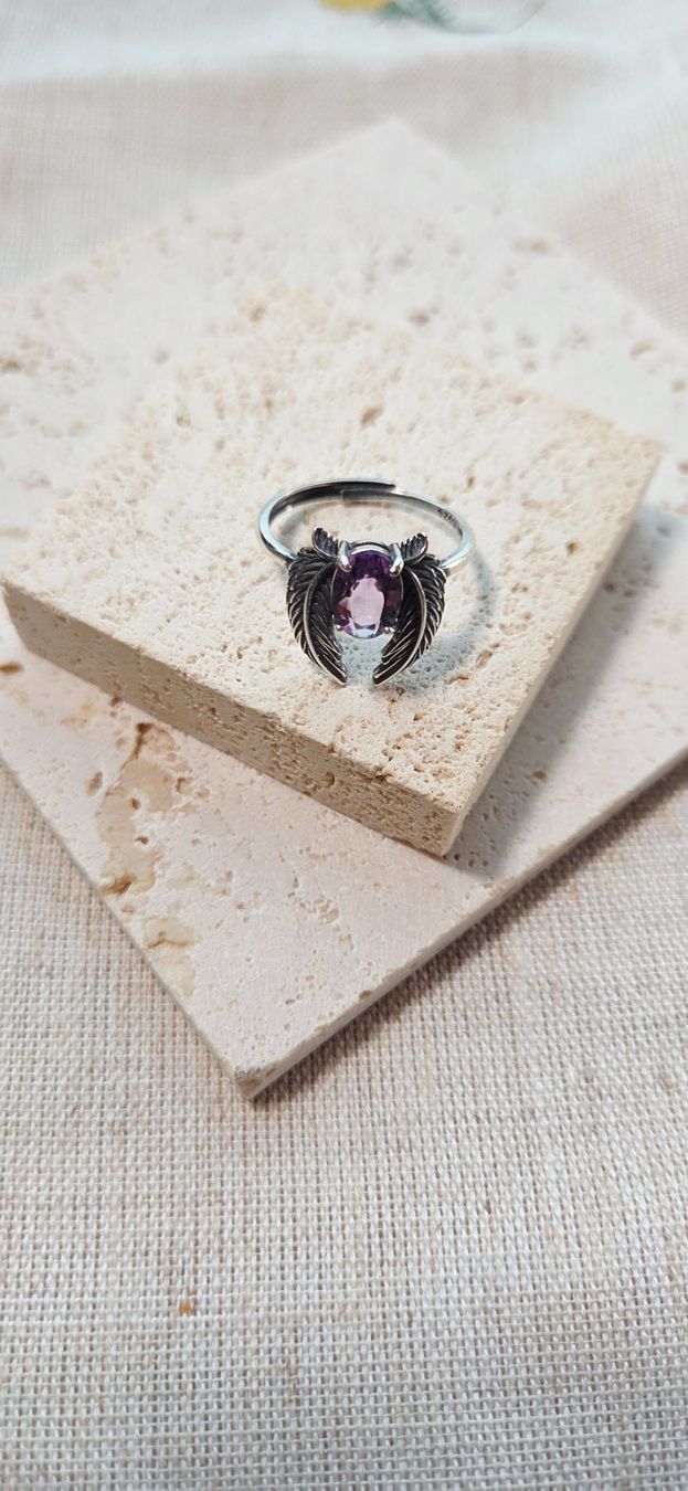 Anelli: NEW - S925 Amethyst Ring (Adjustable) – Nuovo (secondo la descrizione) da Zürich venduto da cin_wcf6 5