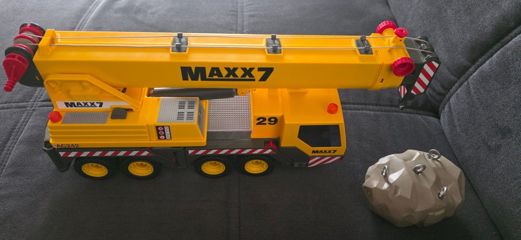 Playmobil Giocattoli: Playmobil Kran MAXX7 mit Stein – Usato da Mümliswil venduto da muzimo 2