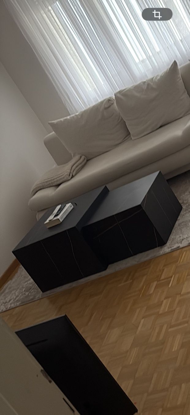 Set di tavolo e panche: Wohnzimmertisch Set schwarz Marmor Optik gebraucht – Usato da Dübendorf venduto da art_s9lk 1