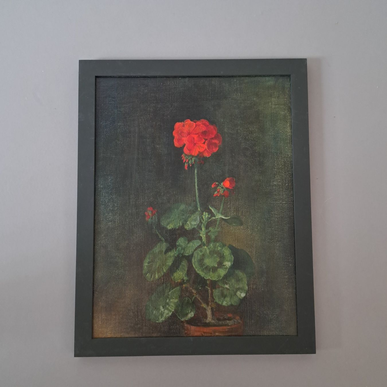 Gemälde: Ölbild Geranium – Gebraucht aus Zürich von Mondmatrose01 1