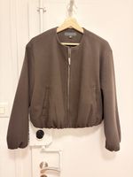 Giacca corta Zara marrone con zip taglia S donna