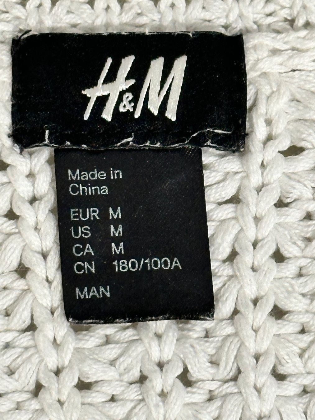 H&M Maglioni & Felpe: Rollkragen Strickpullover mit Reissverschluss, Cremeweiss – Usato da Auw venduto da beretta1966 7
