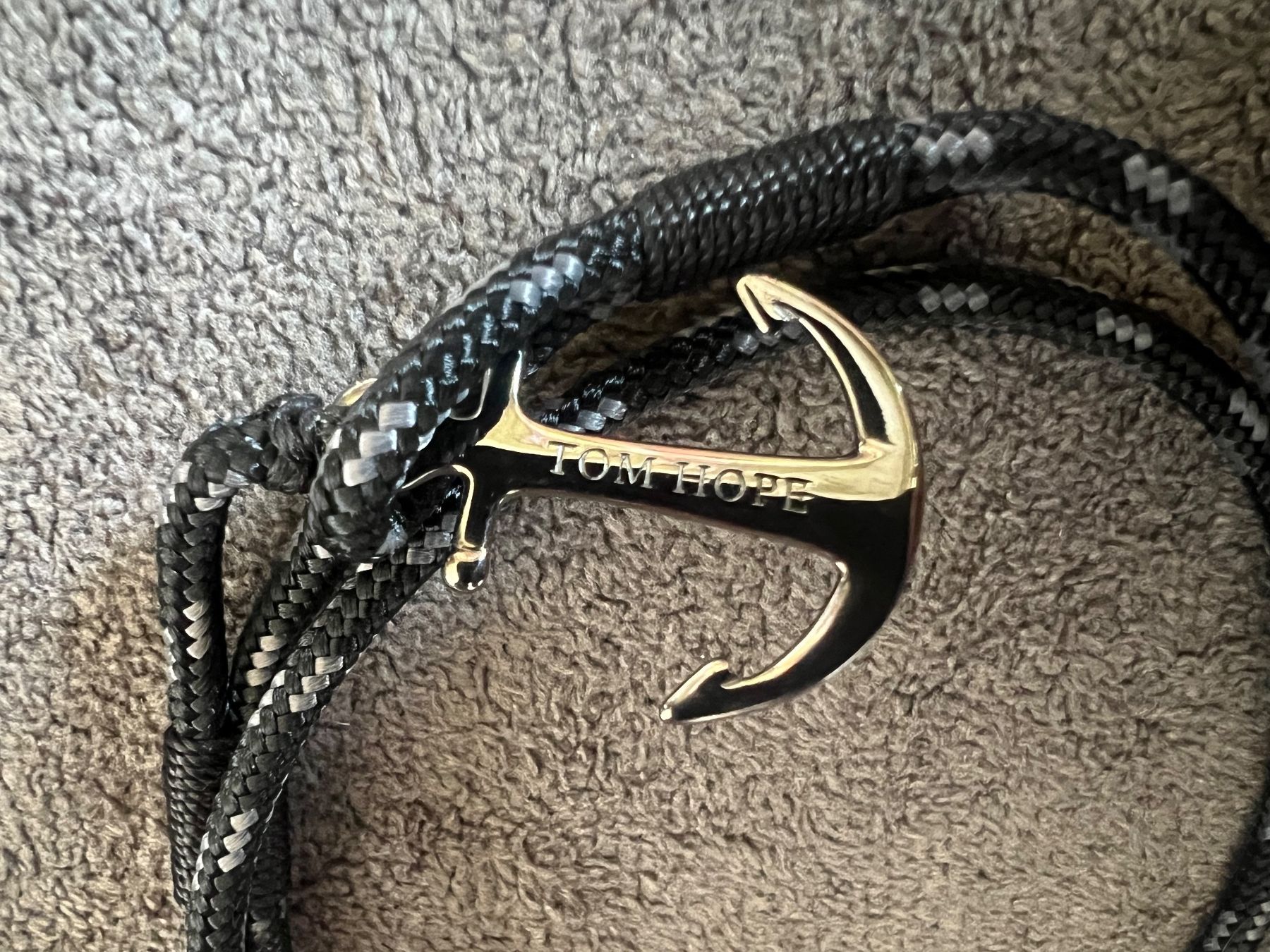 Bracciali & Braccialetti: Armband TOM HOPE Triple Black Grösse S mit Anker – Usato da Trasadingen venduto da Kim_06.02. 1