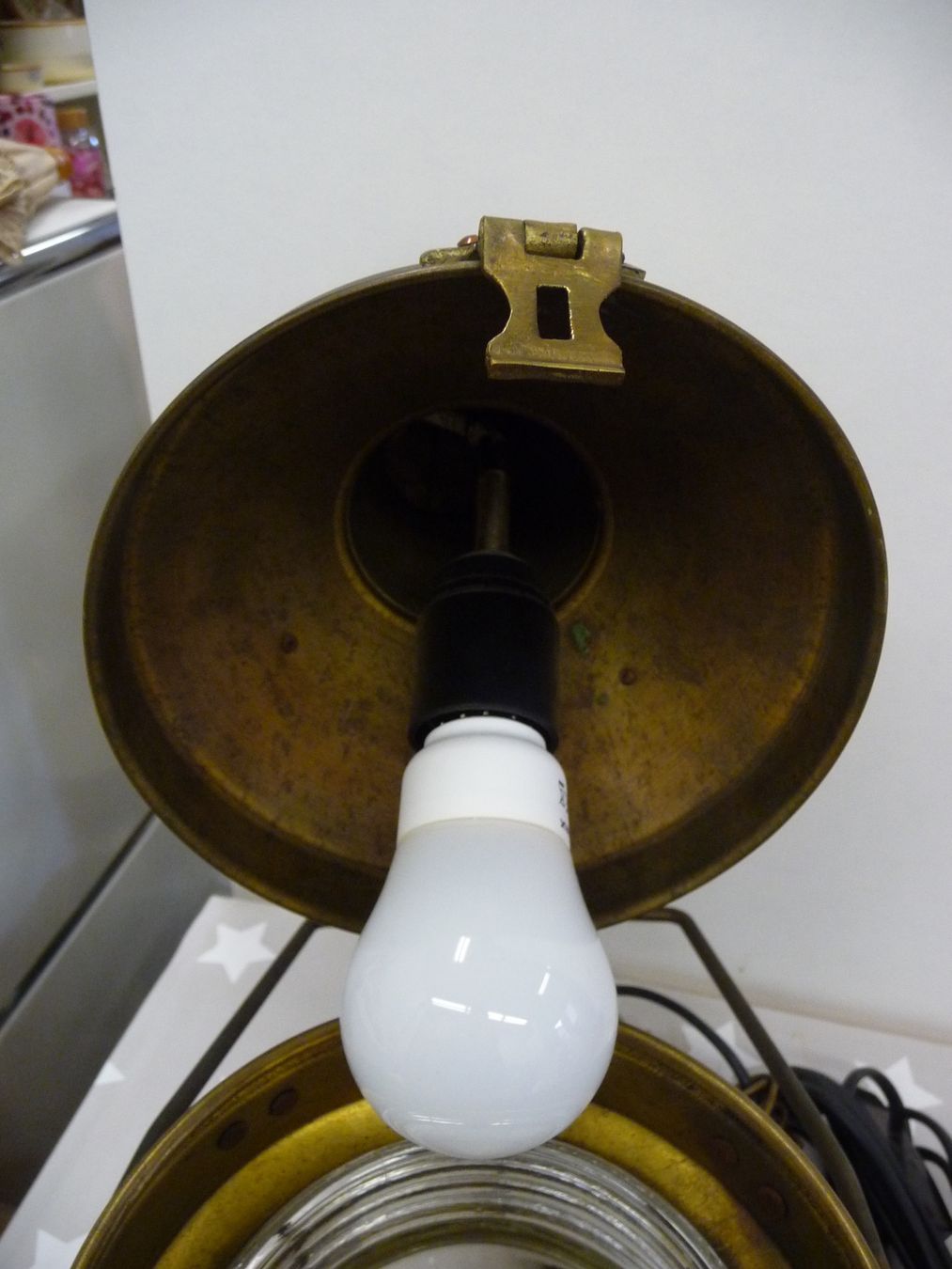 Lampade: elektrifizierte Anchor Lampe Leuchte Schiffslampe ? – Usato da Rafz venduto da Powacaddy 3
