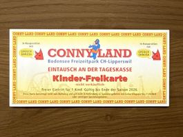 Connyland Kinder-Freikarte (1x Ticket für 4-11J)